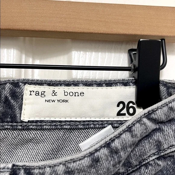 NWT Rag And Bone Nina High Rise Ankle Slim Straight Cigarette Jeans in Colby
